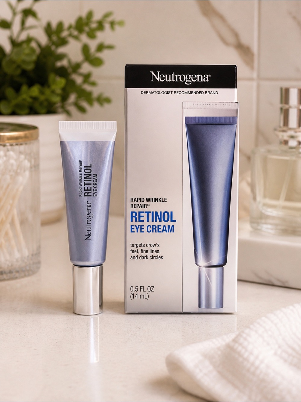 Neutrogena Rapid Wrinkle Repair Retinol Eye Cream 0.5 oz NIB Anti Aging NIB